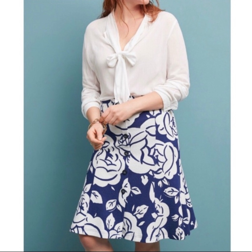 Maeve by Anthropologie Amiens Flounced Skirt